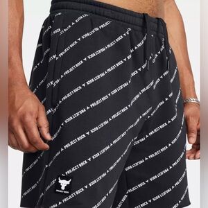 Under Armour Men's Project Rock Icon Fleece Printed BOH Shorts MSRP $80 - Size S